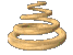 Pine Wood Spinning Coil